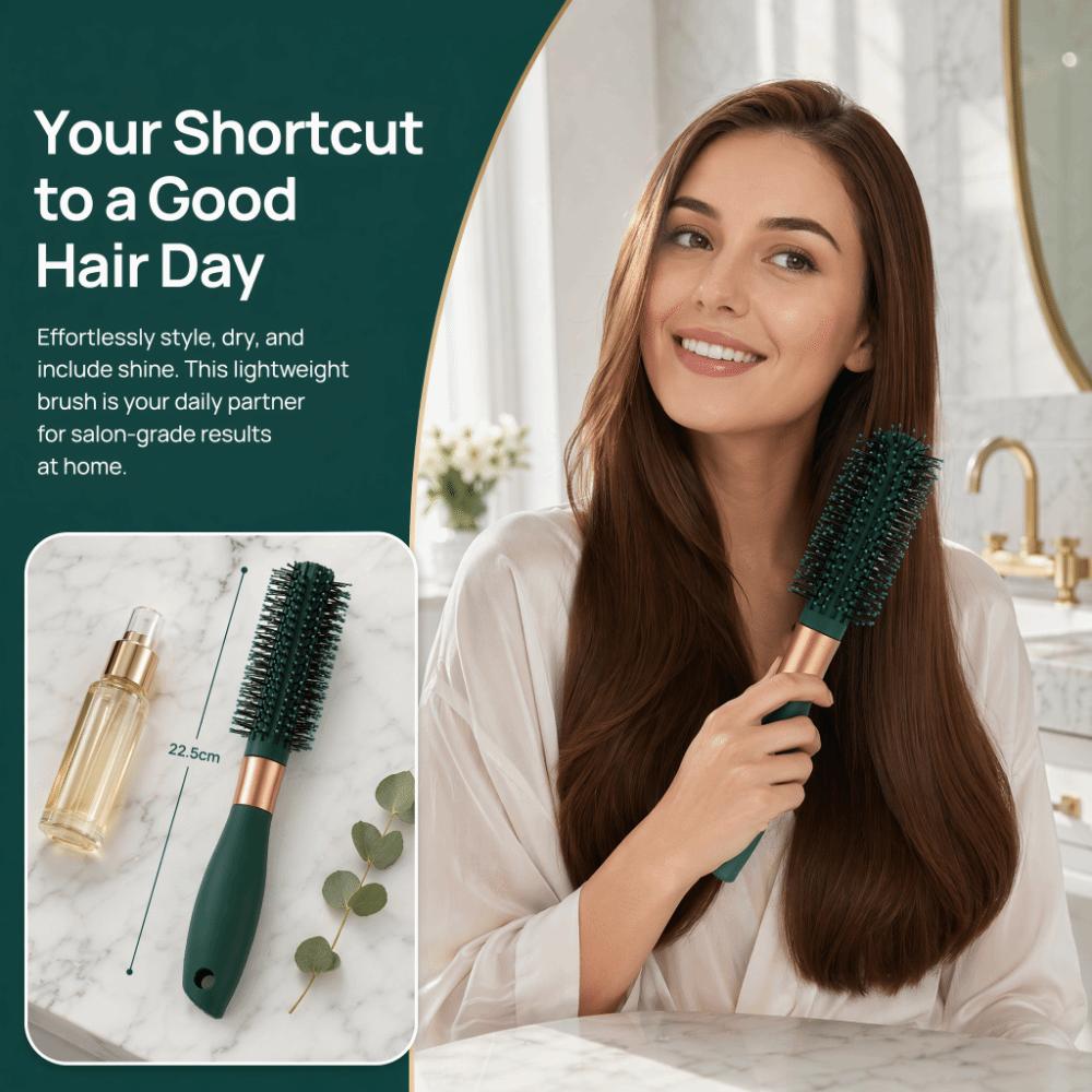 Comfortable Handle Hair Brushes Nylon Round Brushes Massage Brushes Home Salon Use