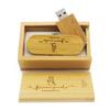 Bamboo & Wood 32GB USB Flash Drive with Custom Logo - Perfect for Graduation Souvenirs & Promotional Gifts