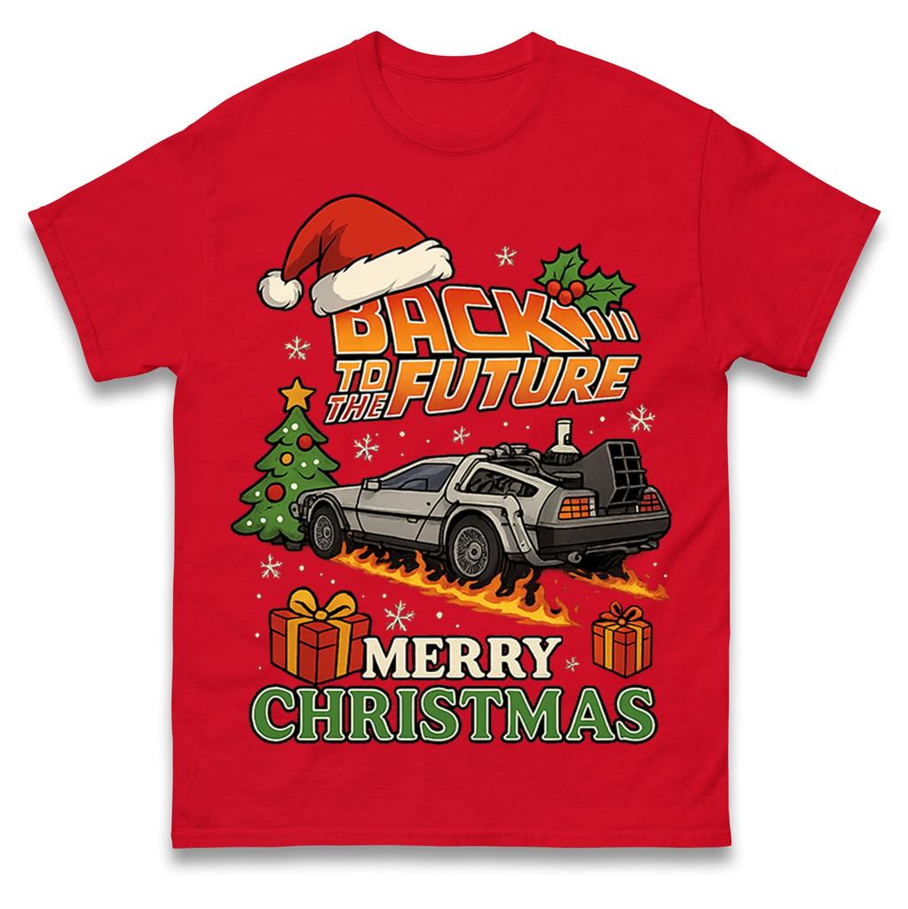 Back To The Future Merry Christmas T Shirt Tshirt Mens Womens Unisex Tops Tees