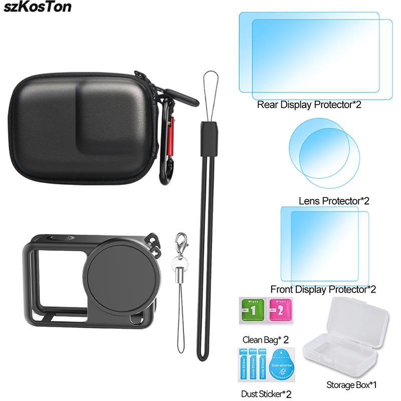 Case for DJI Osmo Action 6 Silicone Cover With Lens Protective Cap Anti-scratch Protector Shell Accessories