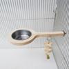 Wood Bird Perch Stand Platform Removable Bird Food Bowl Parrot Feeding Cup  Bird Cage Accessory