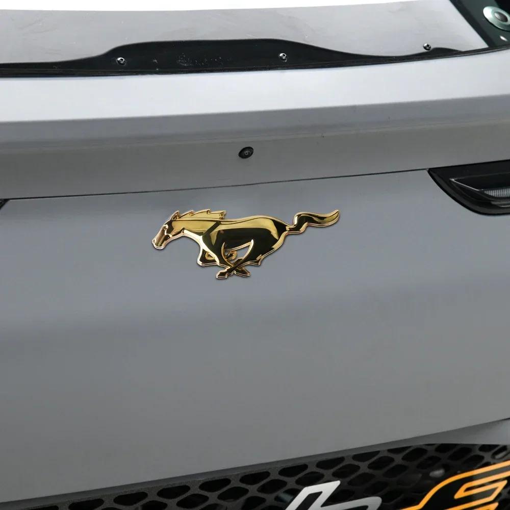 Car Sticker Ford New 2025 Hot 3D Metal Styling Car Front Grill Badge Sticker Decal for Ford Focus Mustang 2 3 4 MK2 MK3 MK5 Fies