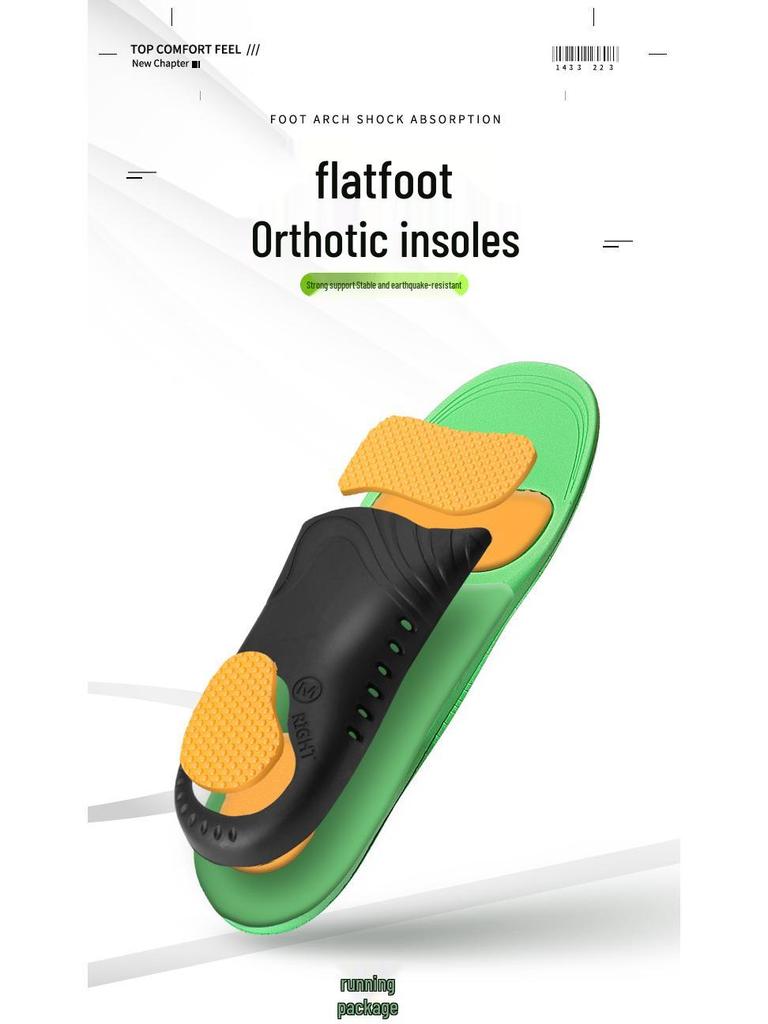 Arch Support Insoles for Flat Feet & Toe Correction (Men & Women)