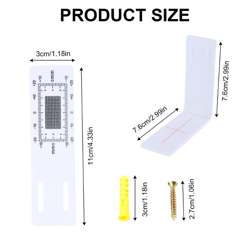 Crack Gauge Ruler Accurate Crack Monitoring Record Tool Crack Measuring Instrument For Wall Deformation