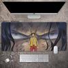 Animation Office Luffy  Roronoa Zoro E-sports Gaming Table Mat ONE PIECE Leather Mouse Pad Boys Oversized Computer Keyboard Pad