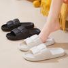 Men's Summer Non-Slip Thick Sole Bathroom Slippers with Unique Stepping Texture