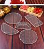 New Semi -Circular/Round Tempura Frying sushi bbq Net Durable Stainless Steel Drying Net Japanese Style Portable Barbecue Net
