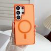 Luxury Contrast Color Frosted Magnetic Phone Case for Samsung Galaxy S26 S25 S24 S23 Ultra A07 A16 for Magsafe Shockproof Cover