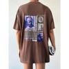 T-shirt a maniche corte con spalle scese e stampa fantasia Cottnline