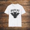 BatCat Gothic Mens Kids T Shirt, Spooky Bat Cat Lover Tee, Dark Halloween Apparel