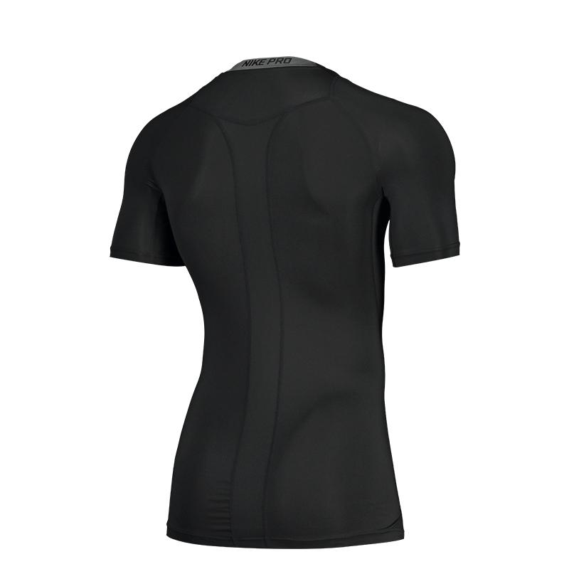 Nike Solid Color Logo Print Crew Neck Short Sleeve T-Shirt With Raglan Sleeves Men Tops Black 703095-010