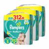 [Tape S Size] Pampers Diaper Smooth Care (4~8kg) 312 Sheets (104 Sheets X 3 Packs) Case Item