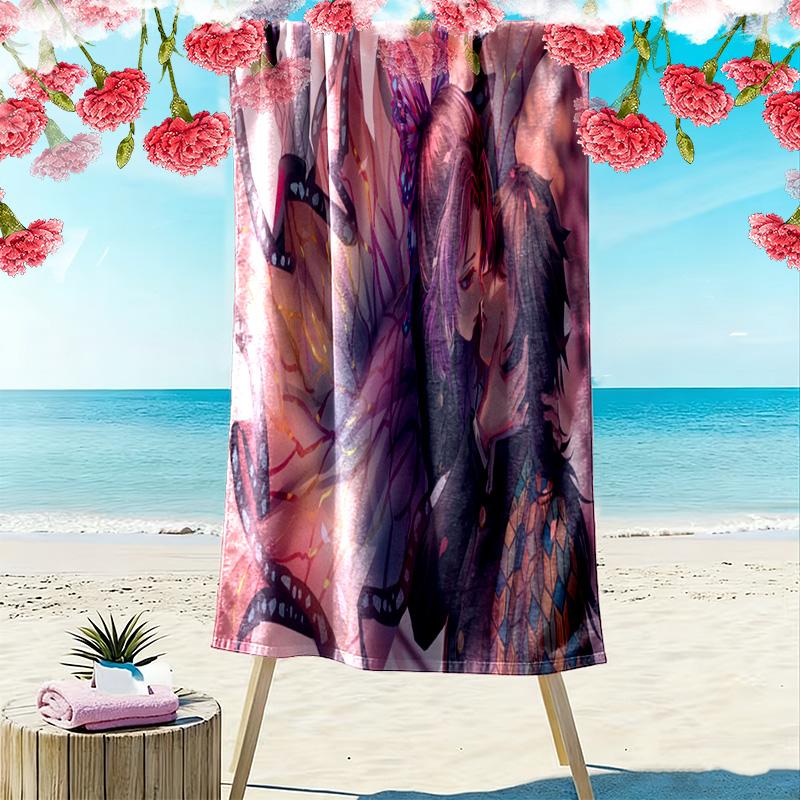 Shadow Warrior's Crimson Blade Beach Towel Soft Outdoor Camping Quickdrying Swim Towel Swim Outdoor Pool Towel Fashion Printing