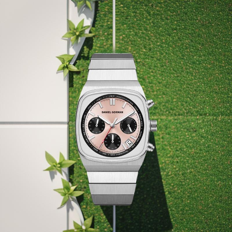 New Arrival DanielGorman Quartz Business Watch Sapphire Glass 5ATM Waterproof 304 Stainless Steel Dressy Wristwatch DG9008 Men