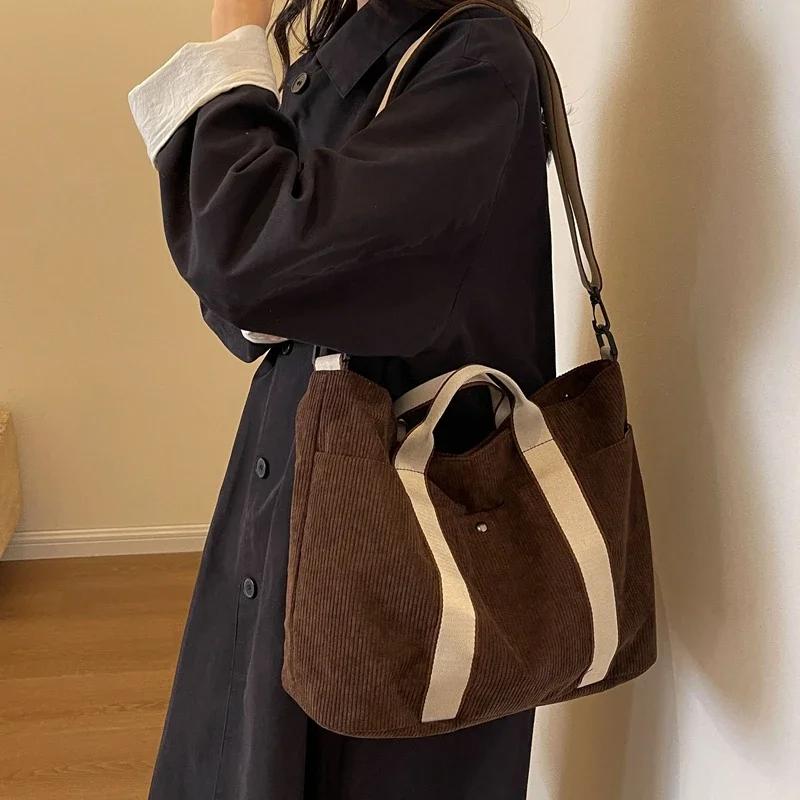 Large Capacity Leisure Bag for Women  Versatile Style  Concise Shoulder Bags  High Quality  Western Style  Sewing Line  New