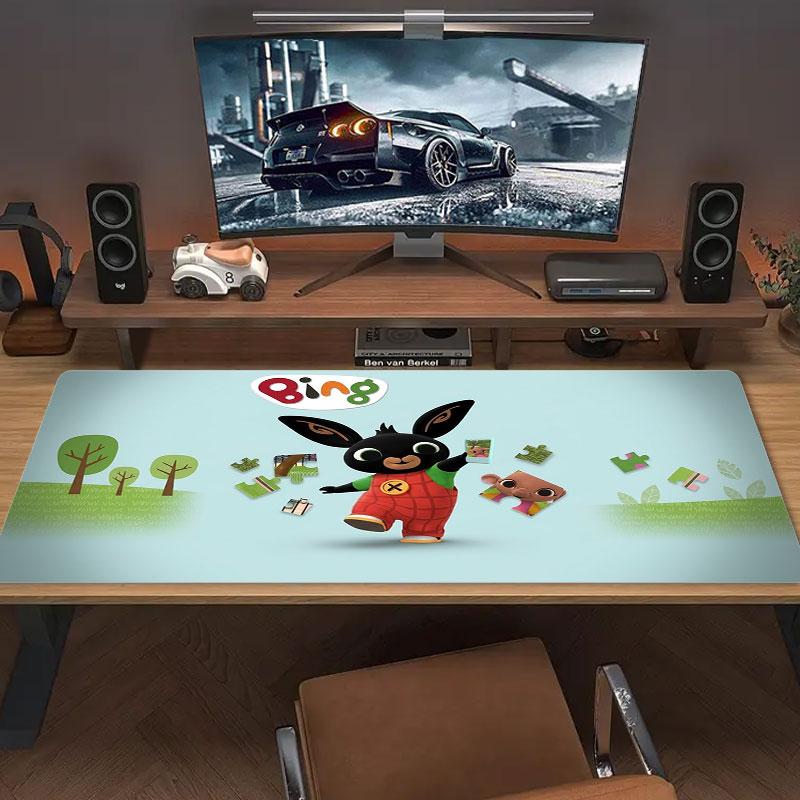 Bing Large Size Mouse Pad Large Gaming Table Cushion Non-slip Laptop Tablet Big Mousepad XXL Mat Mini PC Playmat With Lock edge