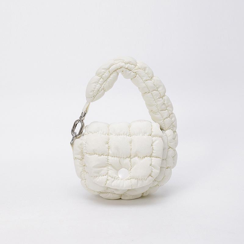 Trendy Pleated Cloud Handbag: Chic, Mini, Versatile Accessory Bag in Fashionable Korean Style