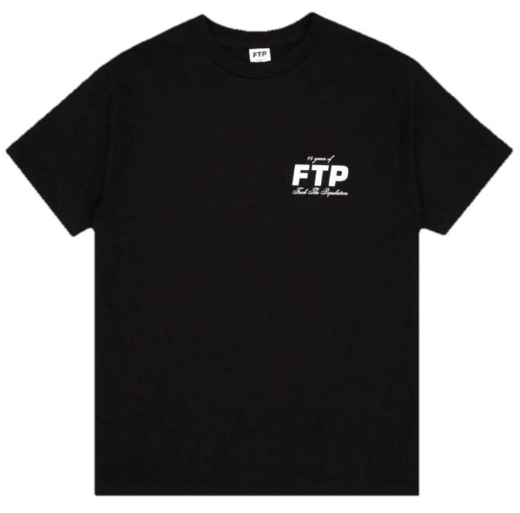 FTP 15. Yıl Tişörtü - Siyah - Beden XL Unisex T-Shirt