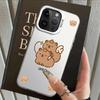 Back Phone Cover Case for iPhone 17 Pro Max Air 14 15 Plus 13 Pro 16 12 XS 11 XR Cartoon Guinea Pig