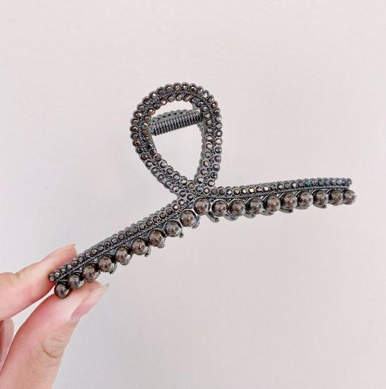 Women's Small Metal Hollow Out Claw Clip - Shark Style Hairpin for Back of Head