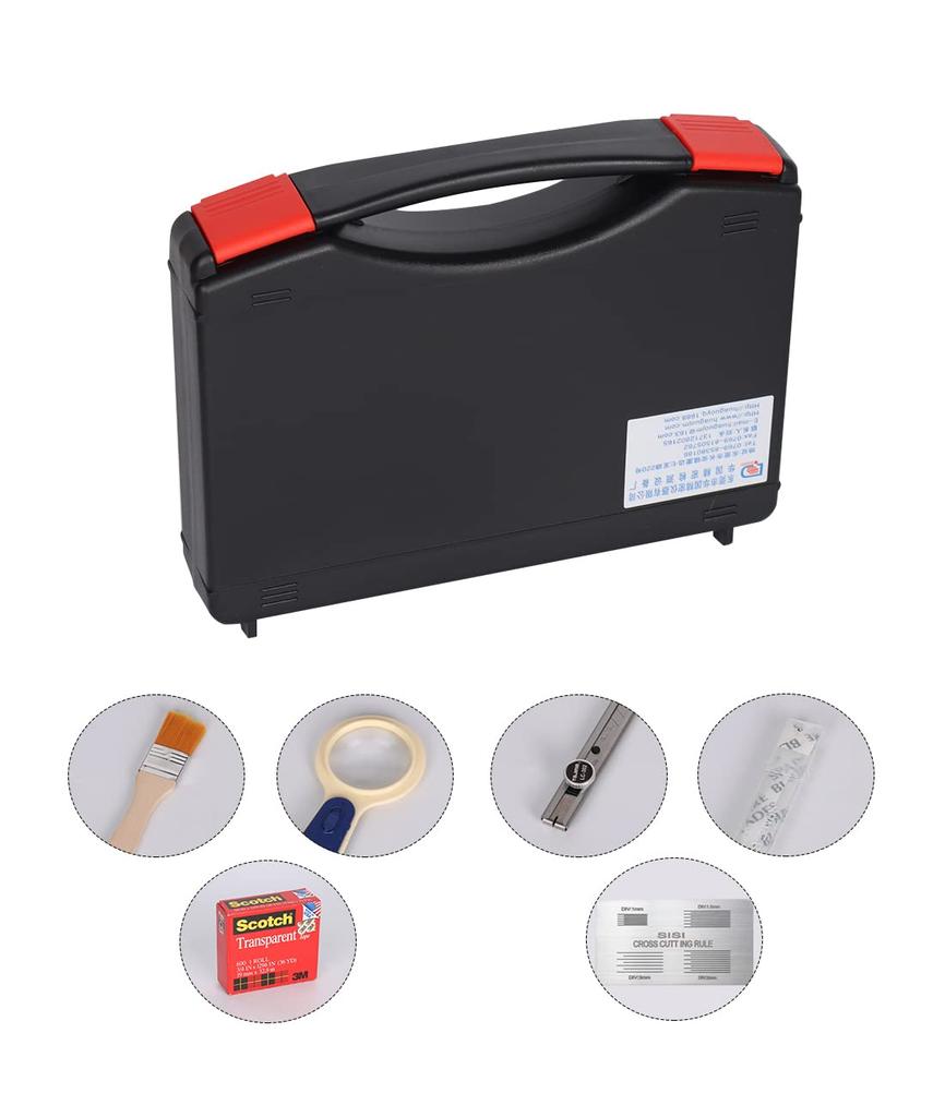 KKYOYRE Haftung und Haftungsprüfer für Beschichtungshaftung Experimentelles SISI-Substrat QFH-Modell mit Klebeband-Gitterschnittprüfer, 1mm/1,5mm/2mm/3mm