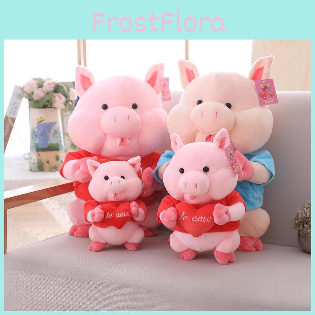 Pig Hugging Heart Plush Toy Cartoon Soft Filling Doll Couple Confession Gift
