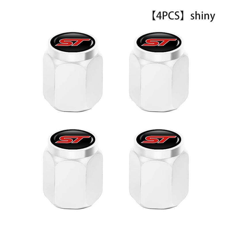 4PCS Car Tire Valve Caps Theftproof Aluminum Wheel Tyre Stem For Ford Falcon Fusion Escape Ecosport Fusion Explorer Expedition