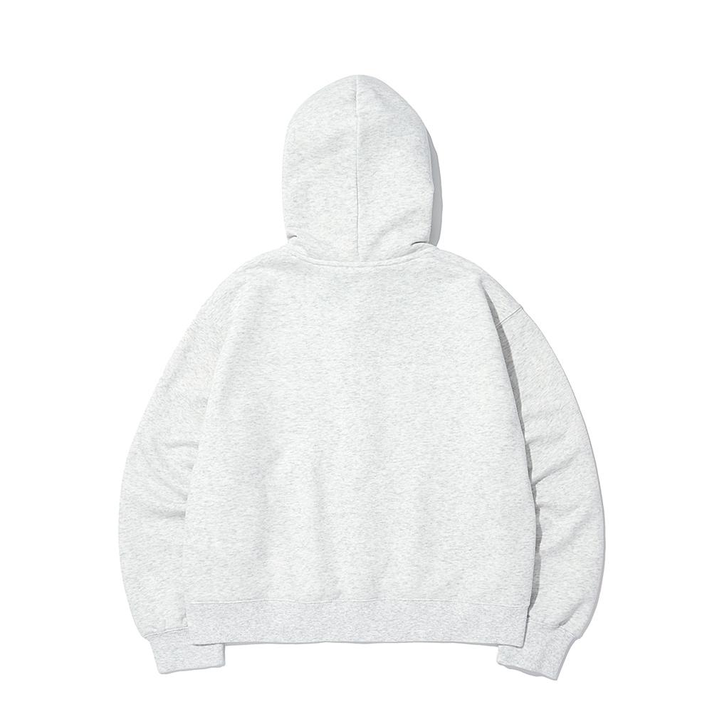 Intercrew Signature Logo Two-Way Zip-Up Oatmeal Ity3Dh31Got