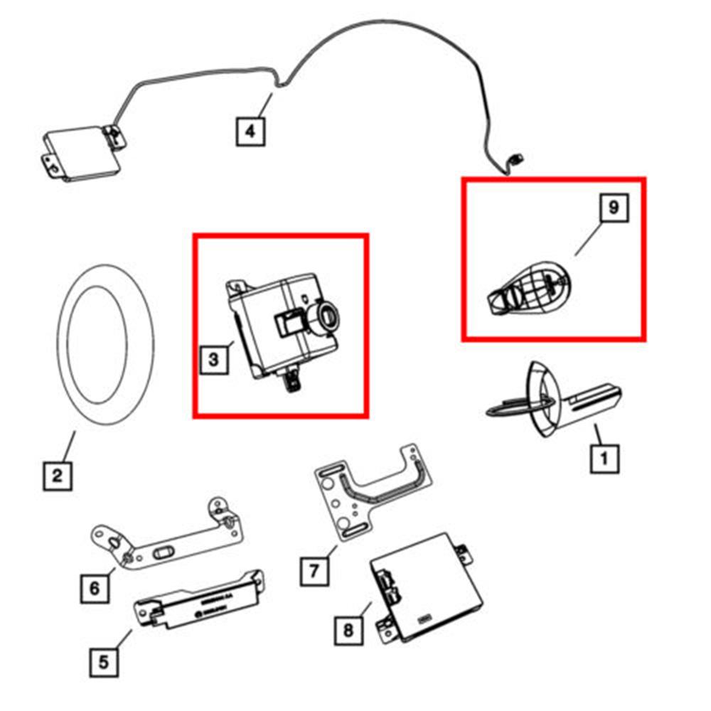 New Ignition Switch Node Module & Key For Dodge Grand Caravan Journey 2008-2010