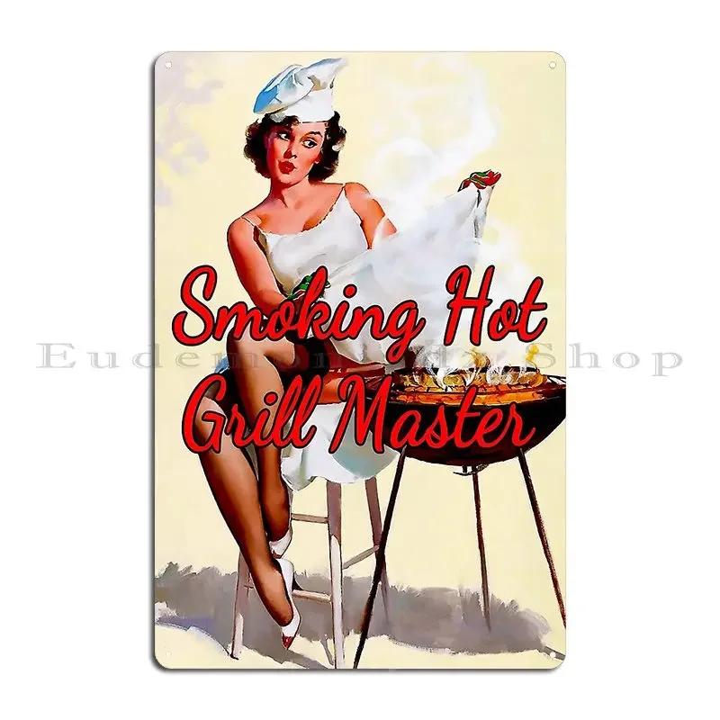 S Pinup Burnt Food Metal Sign Printing Club Plates Designing Classic Tin Sign Poster 20x30cm(7.8x11.8inch)