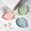 Leaf Shape Soap Holder Non Slip Soaps Box Toilet Shower Tray Draining Rack Bathroom Gadgets Soap Dish Soaps Holder Container
