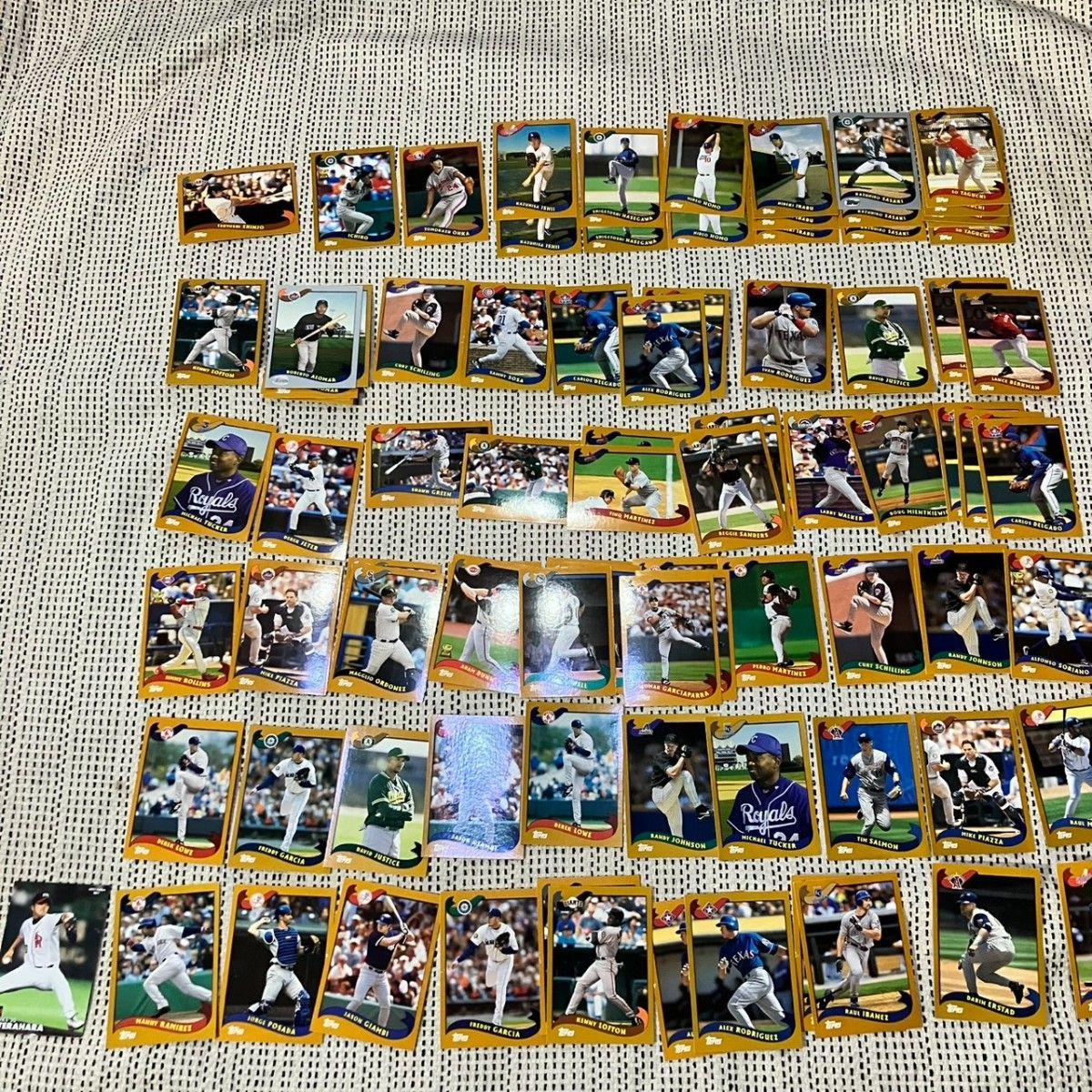 Used 2003 Topps Kanebo MLB Baseball Cards Large Set of 90 Pieces Ichiro Hideo Nomo So Taguchi Tsuyoshi Shinjo