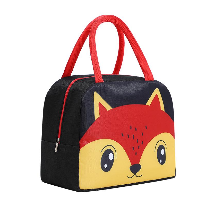 European & American Cartoon Insulated Bento Lunch Bag for Kids
