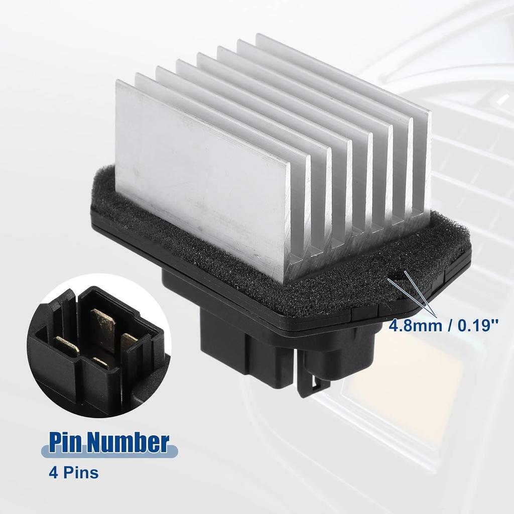 ACROPIX HVAC Blower Motor Resistor Replacement Fit for Land Rover Range Rover - Pack of 1 Silver Tone