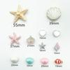 12Pcs Hawaiian Starfish Shoe Buckles Removable Shoe Accessories Diy Shoe Flower Women'S Beach Shoes Decorative Buckle Ornaments