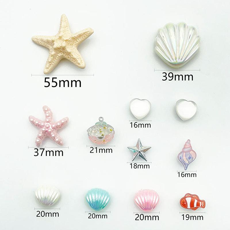 12Pcs Hawaiian Starfish Shoe Buckles Removable Shoe Accessories Diy Shoe Flower Women'S Beach Shoes Decorative Buckle Ornaments