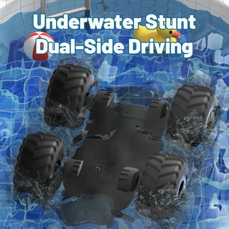 Rc Amphibious Car Remote Control Off-Road Buggy Stunt Cars Radio Control Trucks Electric Vehicle Boys Toys for Children Gifts