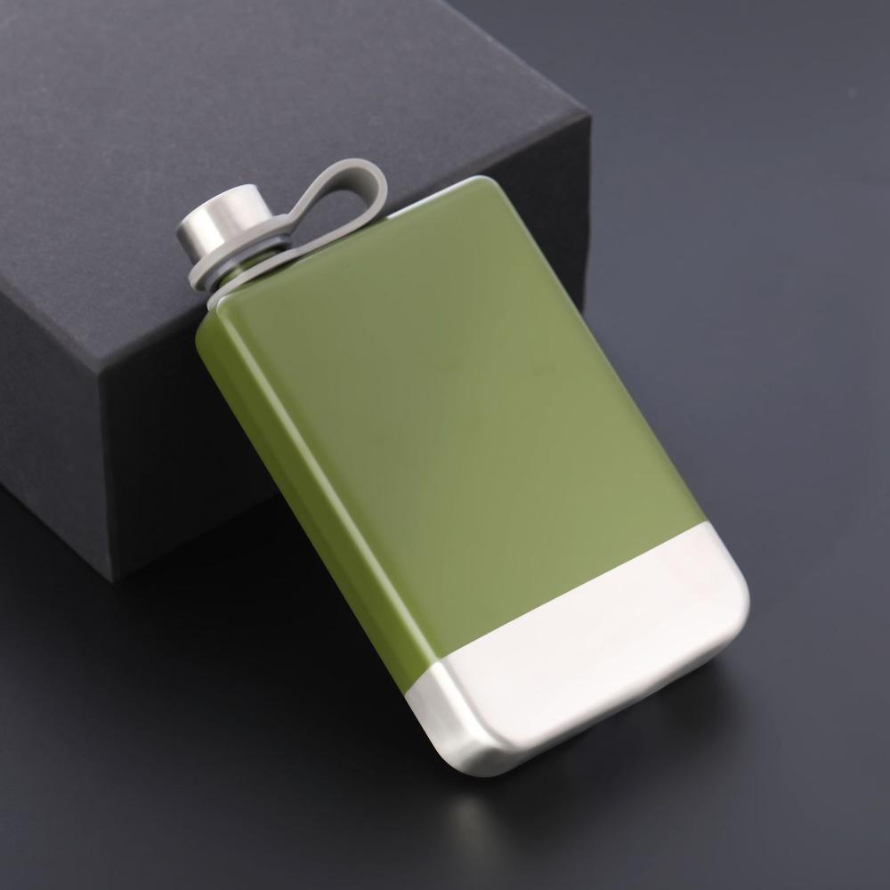 9oz Hip Flask Stainless Steel Pocket Wine Bottle Household Liquor Flask Whiskey