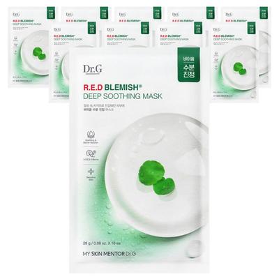 Dr.G Red Blemish Deep Soothing Mask 280g, 10 Sheets