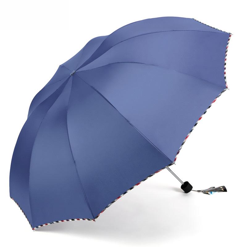 Large Folding Umbrella for Two or Three People with Sun Protection and Anti-UV Features