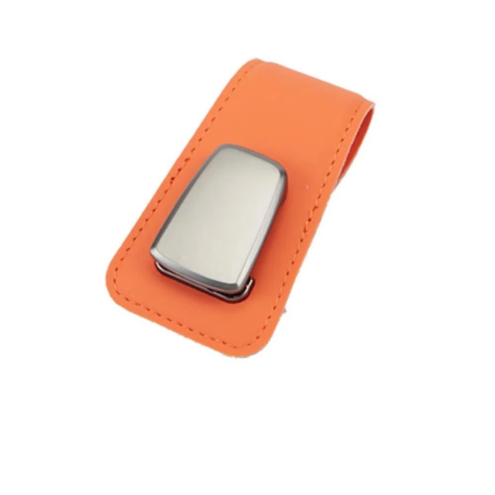 

New Multifunction Eyeglasses Clip PU Solid Color Card Case Interior Accessorie Car помаранчевий