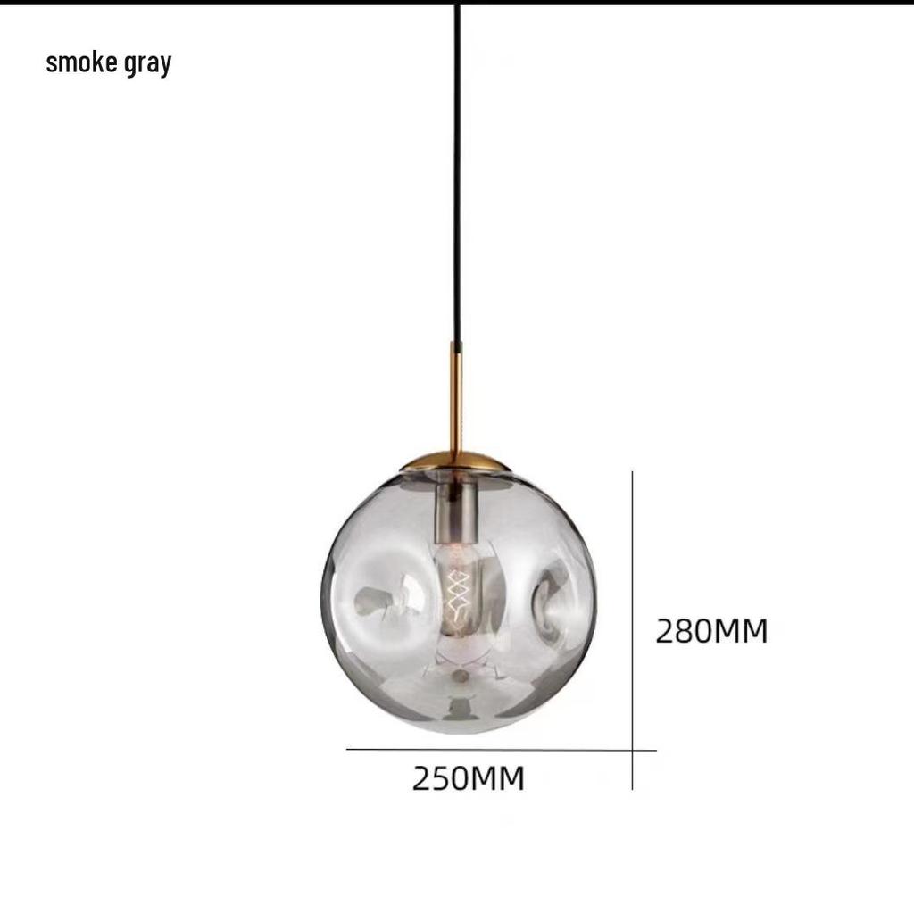 Modern Nordic Glass Pendant Light for Coffee Shop or Bedroom