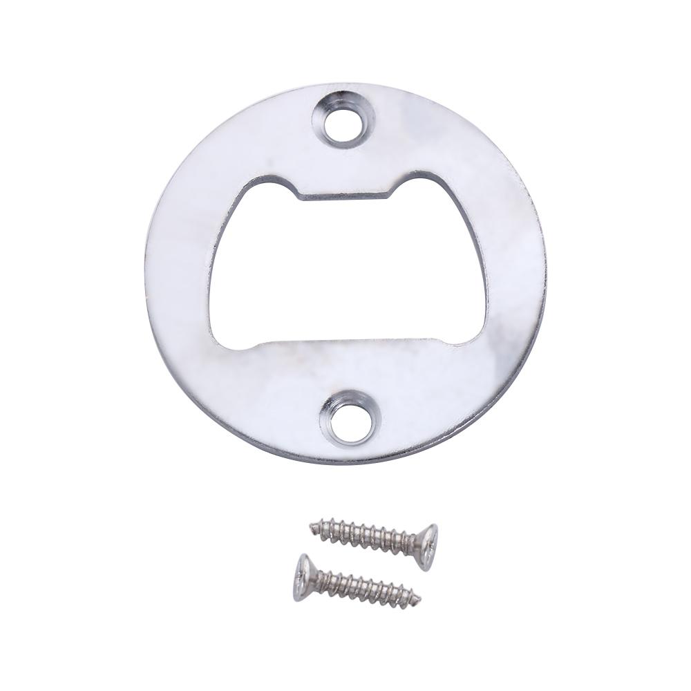Polished With Milling Holes DIY Round 40mm Kitchen Tool Hardware Parts Bottle Opener Insert Gadgets