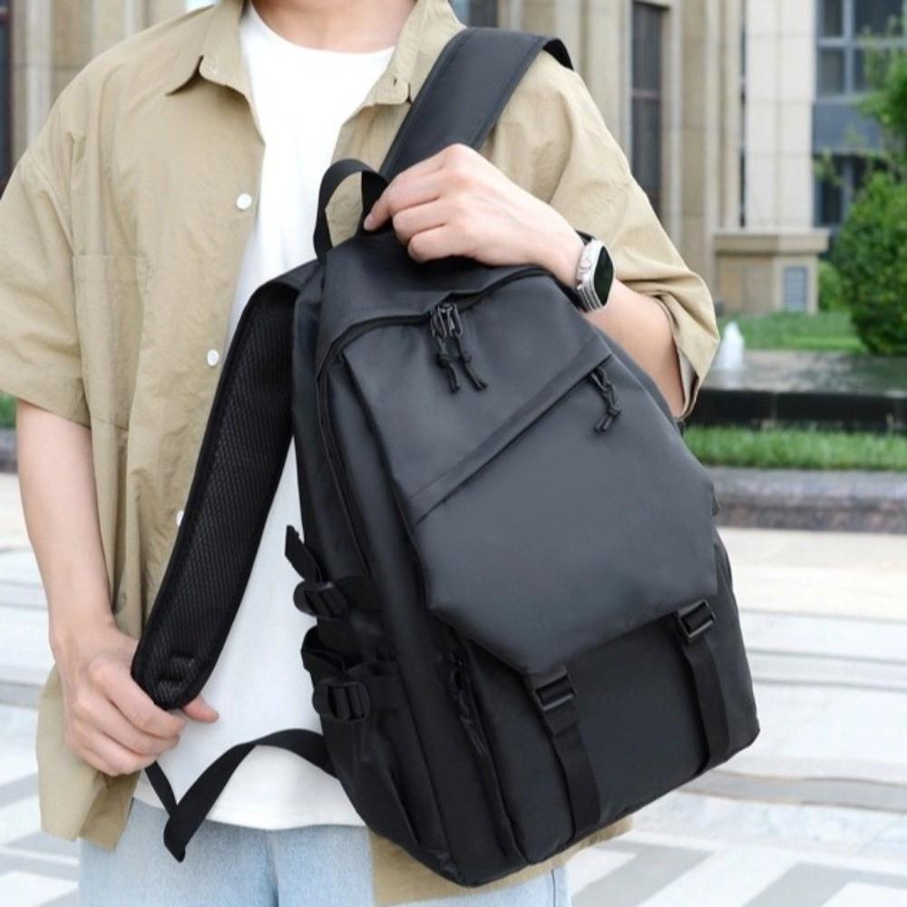 Multi Pocket Business Backpack Wear-resistant Large Capacity Bag Versatile School Bag Students Use