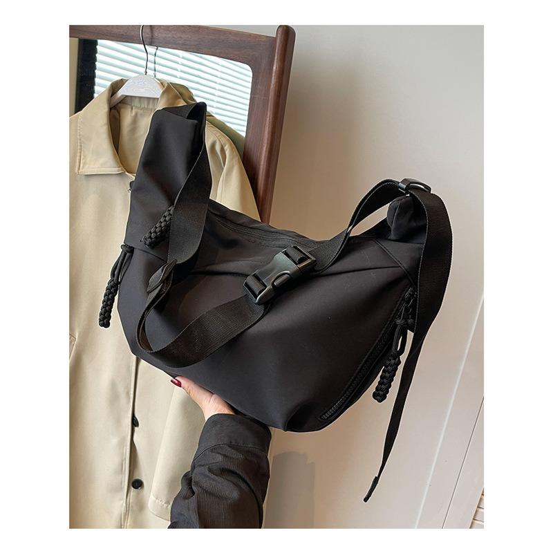 Nyl Hobos Crossbody Bags Solid Casual Zipper Women's Bags 2026 Fashi High Capacity Solid Color Single Shoulder Totes Bag
