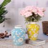 Chinese-style Retro Ceramic Vase Blue and White Porcelain Vase Flowerpot Flower Arrangement Accessories Home Decoration