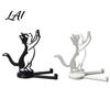 Horizontal Vertical Phone Holder 3D Printed Mobile Holder One-Piece Molding Stand One-piece Stand Climbing Cat Shape Stable Support for Watching