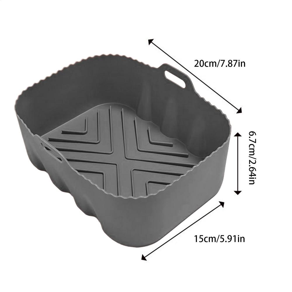 Air Fryer Silicone Liners Silicone Microwave Liner High-Temp Resistant Food-Grade Oven Tray Baking Helper For Meat Vegetable