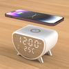 New Clock Alarm Temperature 15W Smart Desktop Mobile Phone Charger Multi-functional Three-in-one Wireless Charger