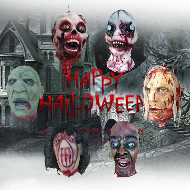 Headless Zombie Halloween Skull Ornament Prop Horror Party Decor Haunted House